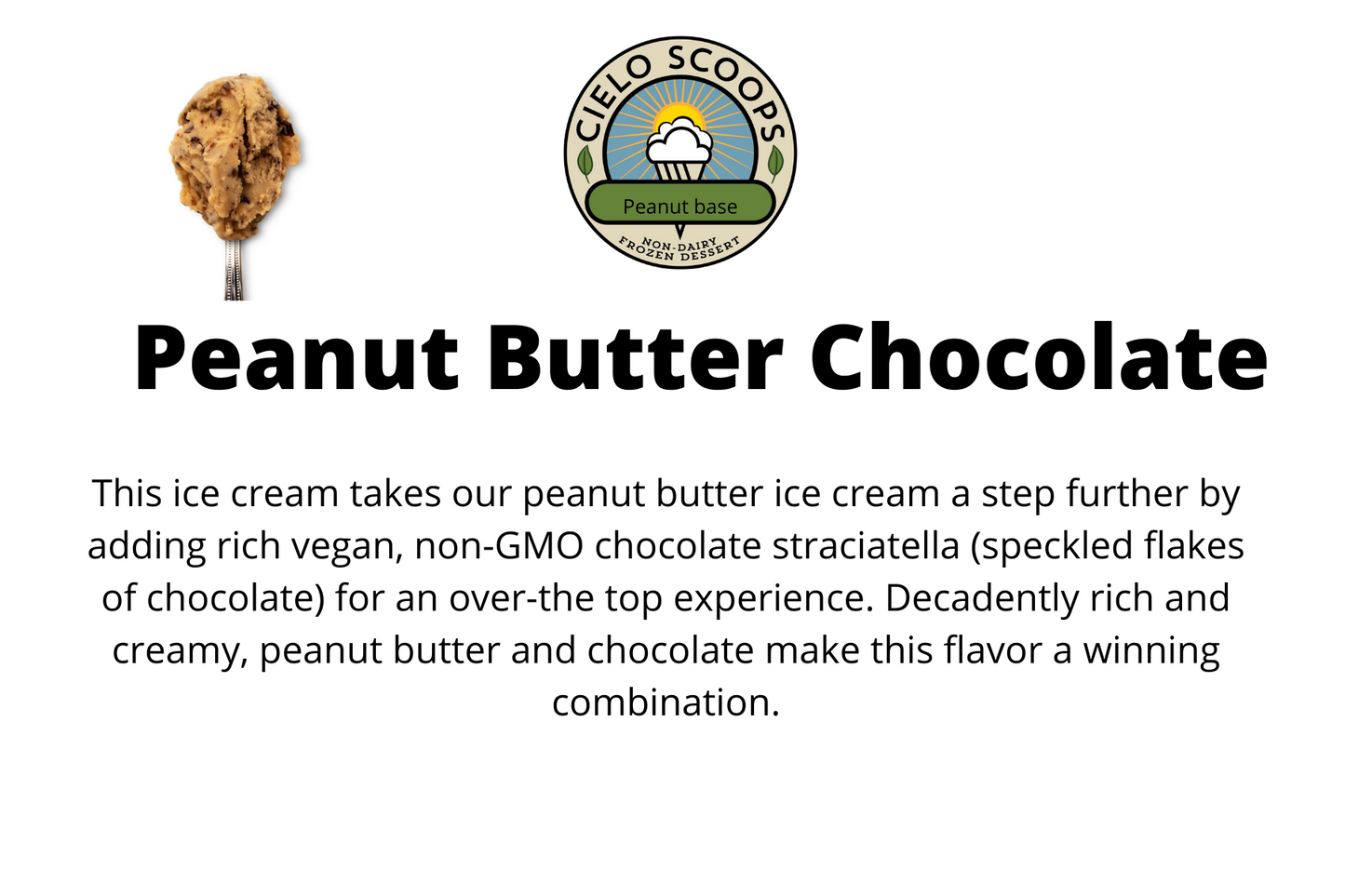 Peanut Butter Chocolate (Non Dairy Ice Cream (6 containers 8oz each)